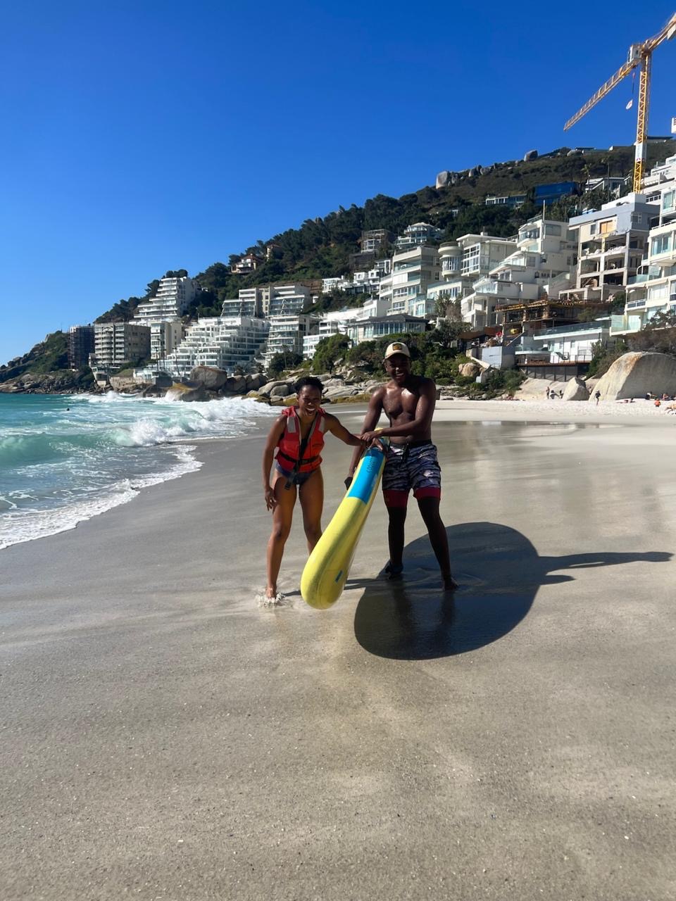 Paddle board beach