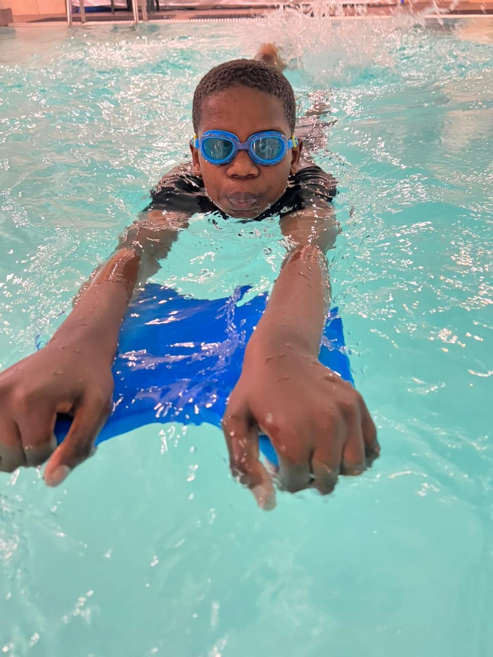 Kids swimming lesson